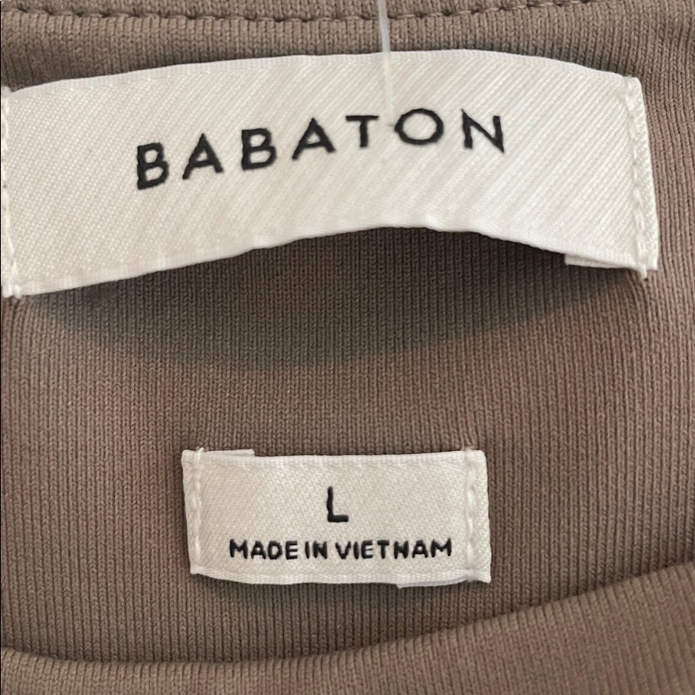ARITZIA Babaton Contour Square Neck Long Sleeve Romper TAUPE